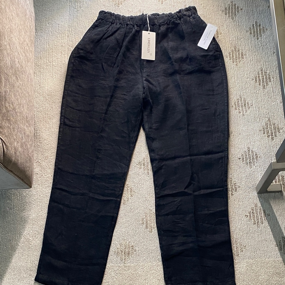 “Linen Luv” French linen pant - XXL - New with tags!